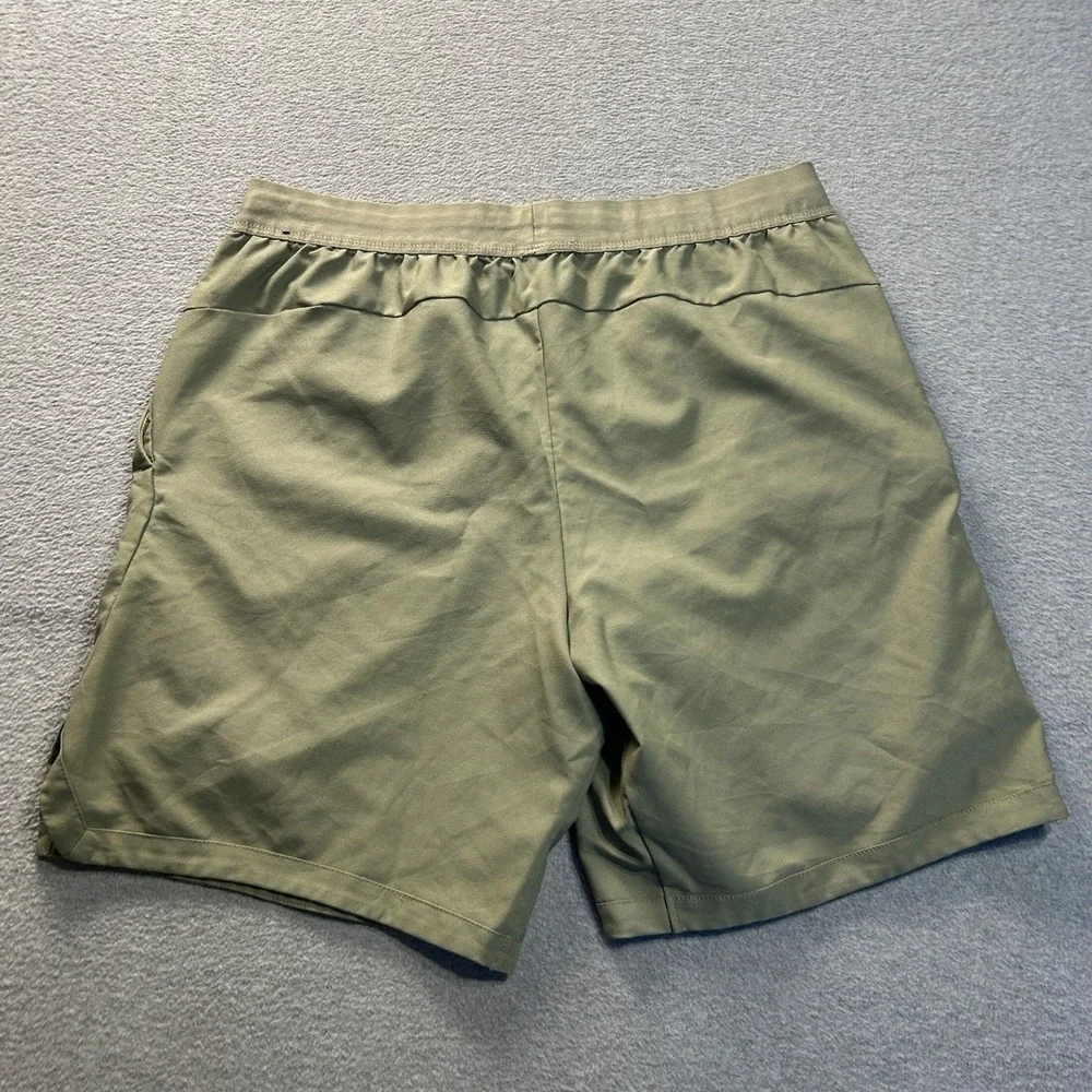 Nike Training Shorts Mens Large Olive Green Dri-FIT Standard Fit Athletic